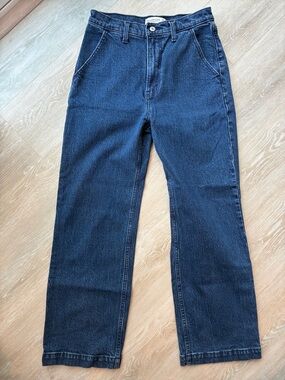 Abercrombie & Fitch Women's Dark Indigo High-Rise Relaxed Jeans 27 / 4S